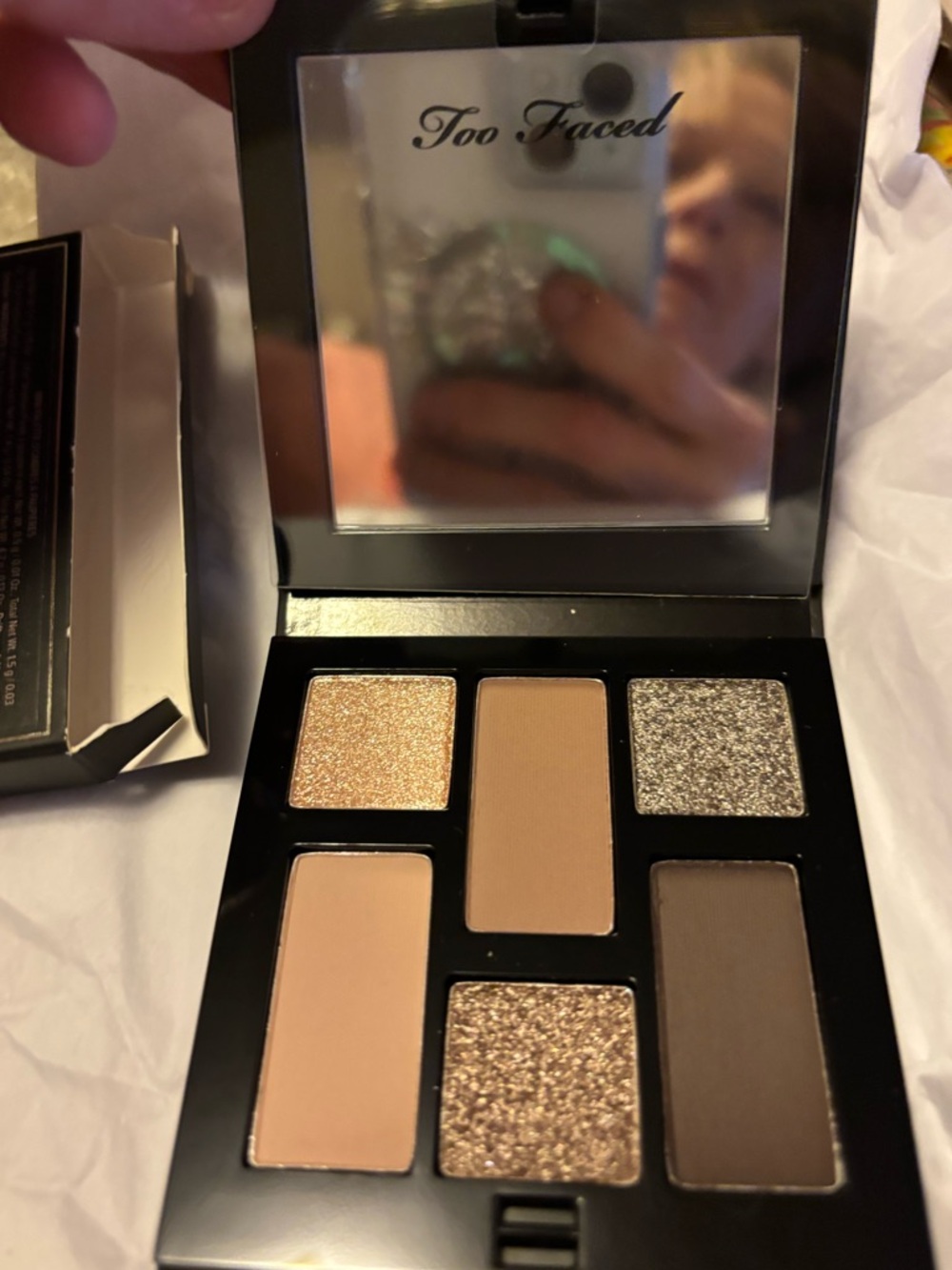 Too Faced Born This Way Mini Eyeshadow Palette - Nude, Brown, Gold, Champagne - Picture 3 of 3